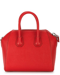 Givenchy Red Mini Antigona Shoulder Bag