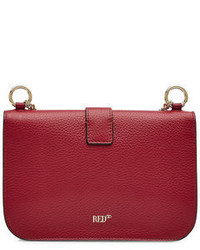 RED Valentino Red Valentino Leather Shoulder Bag With Gold Tone Frame