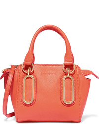 See by Chloe See By Chlo Paige Mini Textured Leather Shoulder Bag Papaya