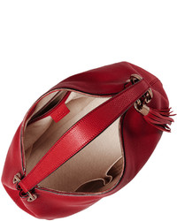 Gucci Soho Large Leather Hobo Bag Red