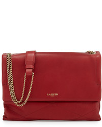 Lanvin Sugar Medium Chain Shoulder Bag Red