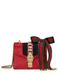 Gucci Sylvie Leather Mini Chain Shoulder Bag