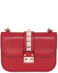 Valentino Small Lock Nappa Leather Shoulder Bag