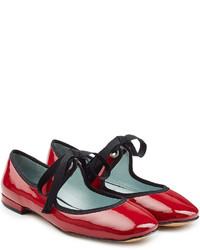 Marc Jacobs Lisa Mary Jane Patent Leather Ballerinas