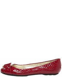 Jimmy Choo Red Patent Leather Ballet Flats