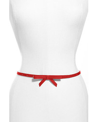 Another Line Faux Leather Belt Red Medium