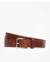 Brooks Brothers Embossed Leather Belt