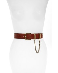 Topshop Chain Detail Leather Belt