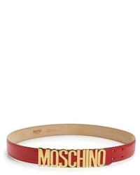 Moschino Classic Logo Leather Belt