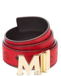 Saks Fifth Avenue, Accessories, Authentic Mcm Redblack Reversible Mens  Belt