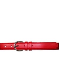 CTM Genuine Leather Dress Belt In Basic Colors By Red 2xl