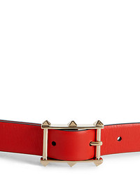 Valentino High Studs Leather Belt