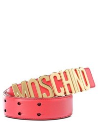 Moschino Official Store Leather Belt