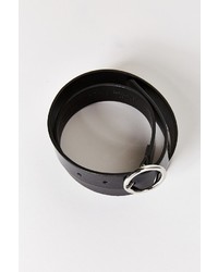 Patent Leather O Ring Buckle Belt