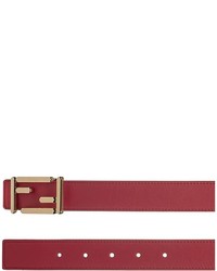 Fendi Poppy Red Leather Belt