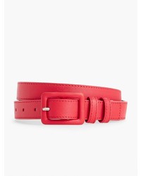 Talbots Womans Covered Buckle Leather Belt