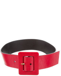 Saint Laurent Yves Patent Leather Belt