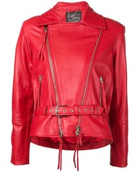 Claire Barrow Embroidered Back Biker Jacket