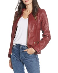 Cole Haan Smooth Lambskin Leather Jacket