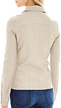 jcpenney Worthington Wing Collar Faux Leather Scuba Jacket, $125 ...