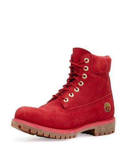 red waterproof timberland boots