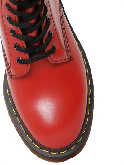 Dr. Martens Brushed Leather Boots, $227 | LUISAVIAROMA | Lookastic