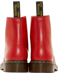 Dr. Martens Red 8 Eye Pascal Boots