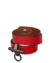 Givenchy 3 Rows Obsedia Leather Bracelet