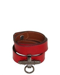 Givenchy 3 Rows Obsedia Leather Bracelet