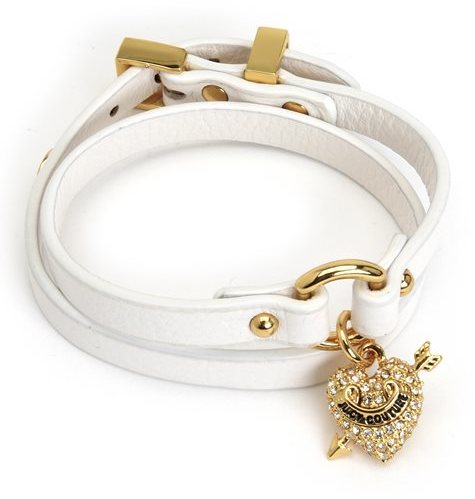 Juicy Couture Double Wrap Leather Bracelet, $48 | Juicy Couture | Lookastic