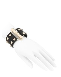 Valentino Studded Leather Cuff Bracelet