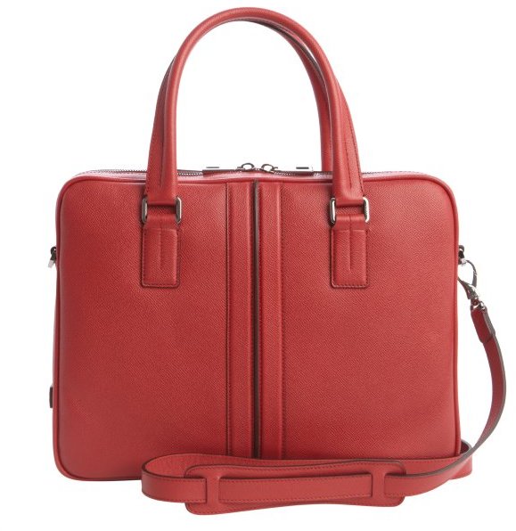 Tod's Red Leather Convertible Briefcase | Where to buy & how to wear