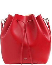 N°21 Shiny Leather Bucket Bag