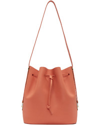 Sophie Hulme Pink Leather Gibson Bucket Bag