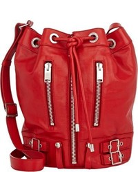 Saint Laurent Rider Bucket Bag Red
