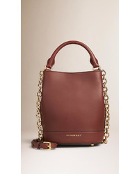 Burberry The Small Bucket Bag In Leather