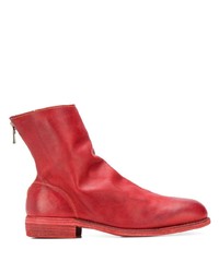 Guidi Grained Effect Ankle Boots