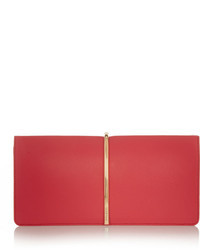 Arc Leather And Suede Clutch