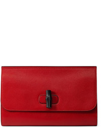Gucci Bamboo Daily Leather Clutch