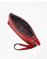 Brooks Brothers Pebble Leather Clutch