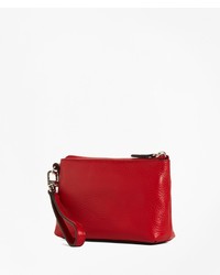 Brooks Brothers Pebble Leather Clutch
