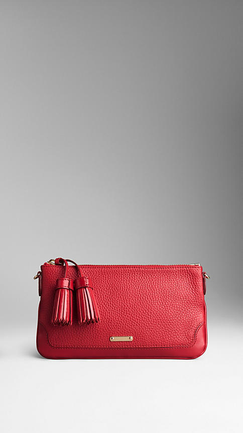 burberry red clutch
