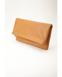 Forever 21 Faux Leather Foldover Clutch
