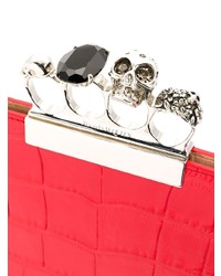 Alexander McQueen Four Ring Clutch Bag