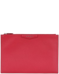 Givenchy Large Grained Leather Pouch