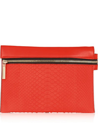 Victoria Beckham Leather And Python Shoulder Bag