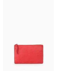 Mango Outlet Leather Clutch