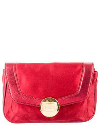 Tod's Leather Trimmed Clutch