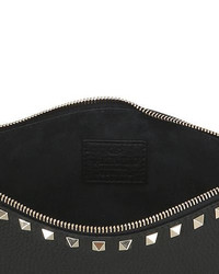 Valentino Medium Rockstud Grained Leather Pouch