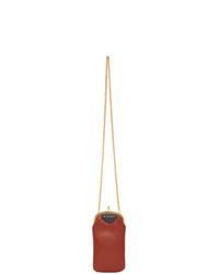 Marni Red And Taupe Doctor Pouch